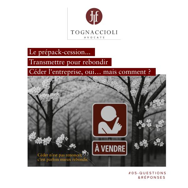 Couverture de la fiche « Le prépack-cession »